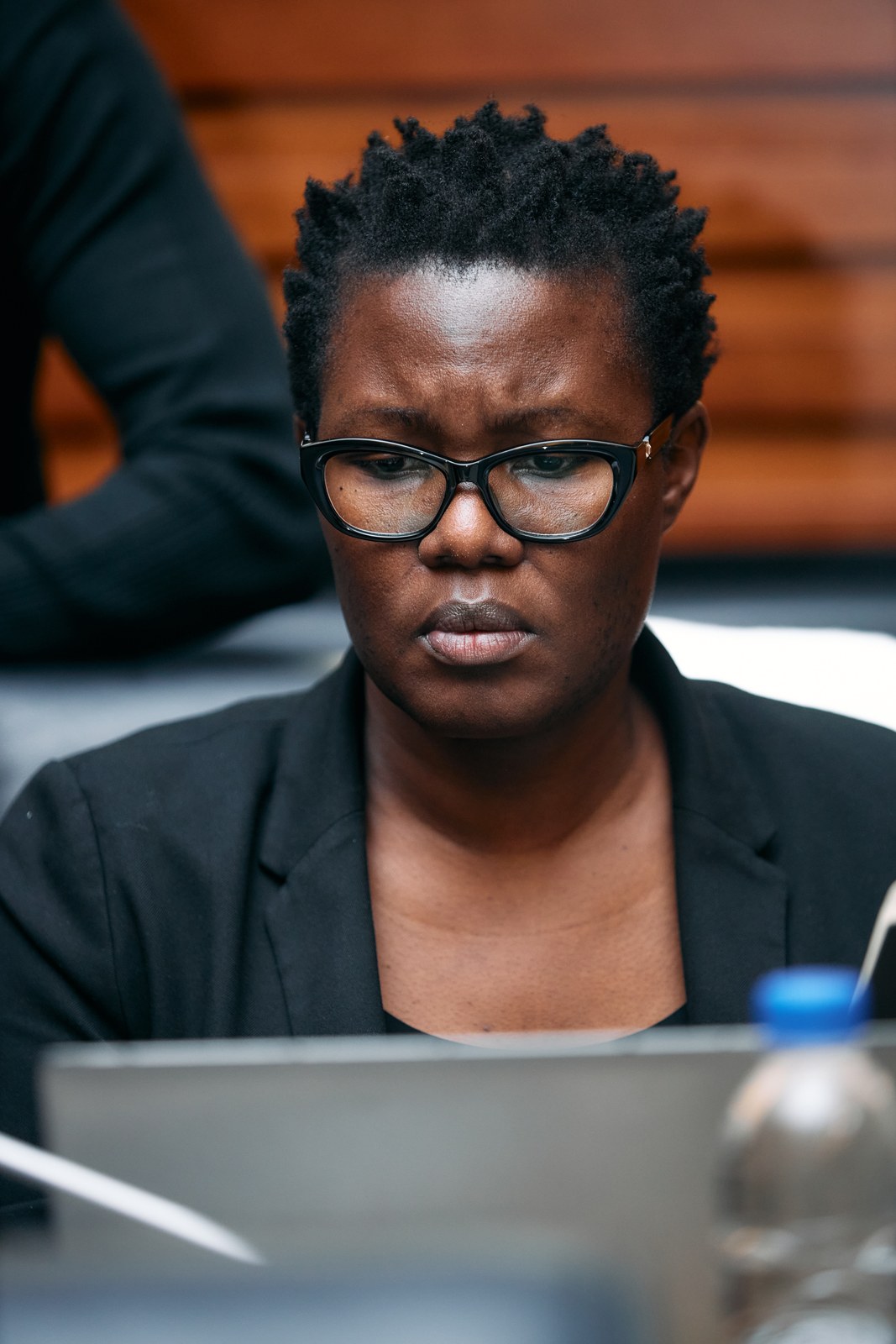 Delegate listening during the Member State session of the Africa Care Forum