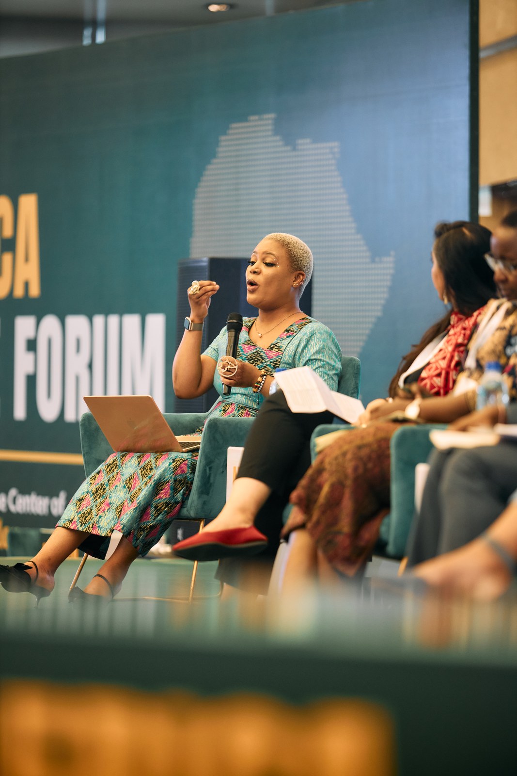 Panellist speaking during a session at the Africa Care Forum in Addis Ababa