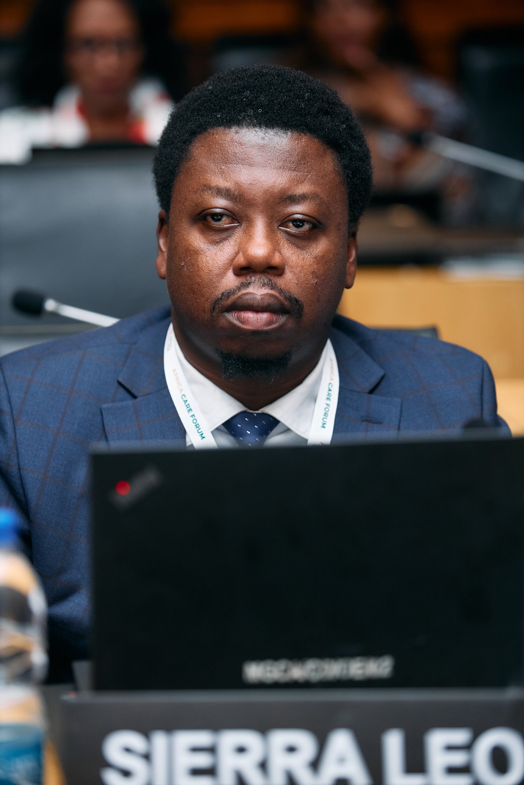 Delegate of Sierra Leone at the Member State session of the Africa Care Forum